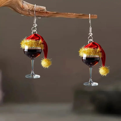 🎅🍺2025 Christmas Beer Cup Earrings