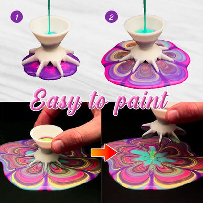 🎨Pouring Paint Flower Split Art Cup(3 PCS)
