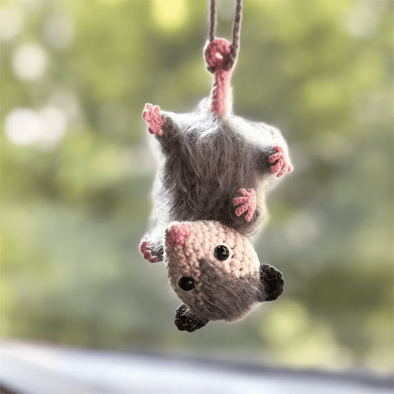 🚗🐾 Possum Rearview Mirror Ornament