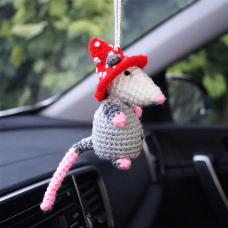 🚗🐾 Possum Rearview Mirror Ornament