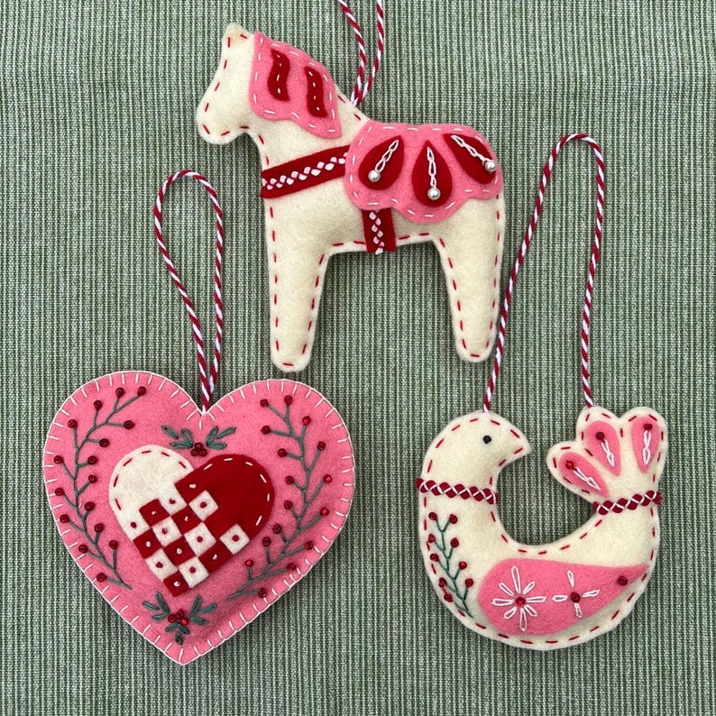 🔥Hot Sale 49% OFF-💖Three Scandinavian Felt Ornaments Kit