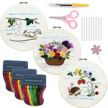 🔥Hot Sale 49% OFF-Embroidery Stitches Practice Kit (3 pcs)