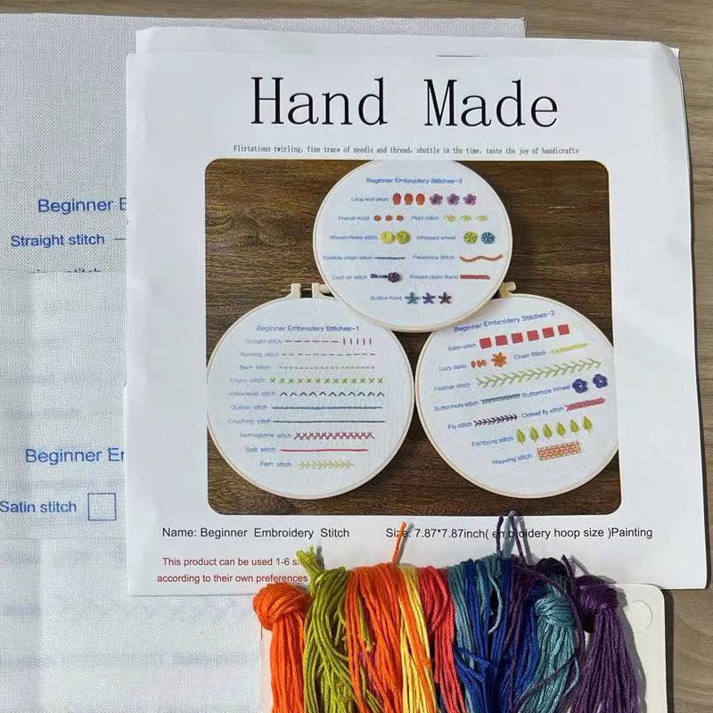 🔥Hot Sale 49% OFF-Embroidery Stitches Practice Kit (3 pcs)