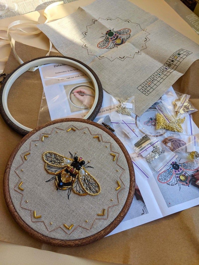 Kolaich Handmade Gorgeous Beetle Embroidery