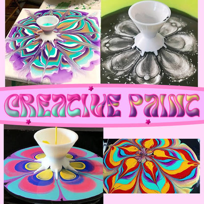 🎨Pouring Paint Flower Split Art Cup(3 PCS)