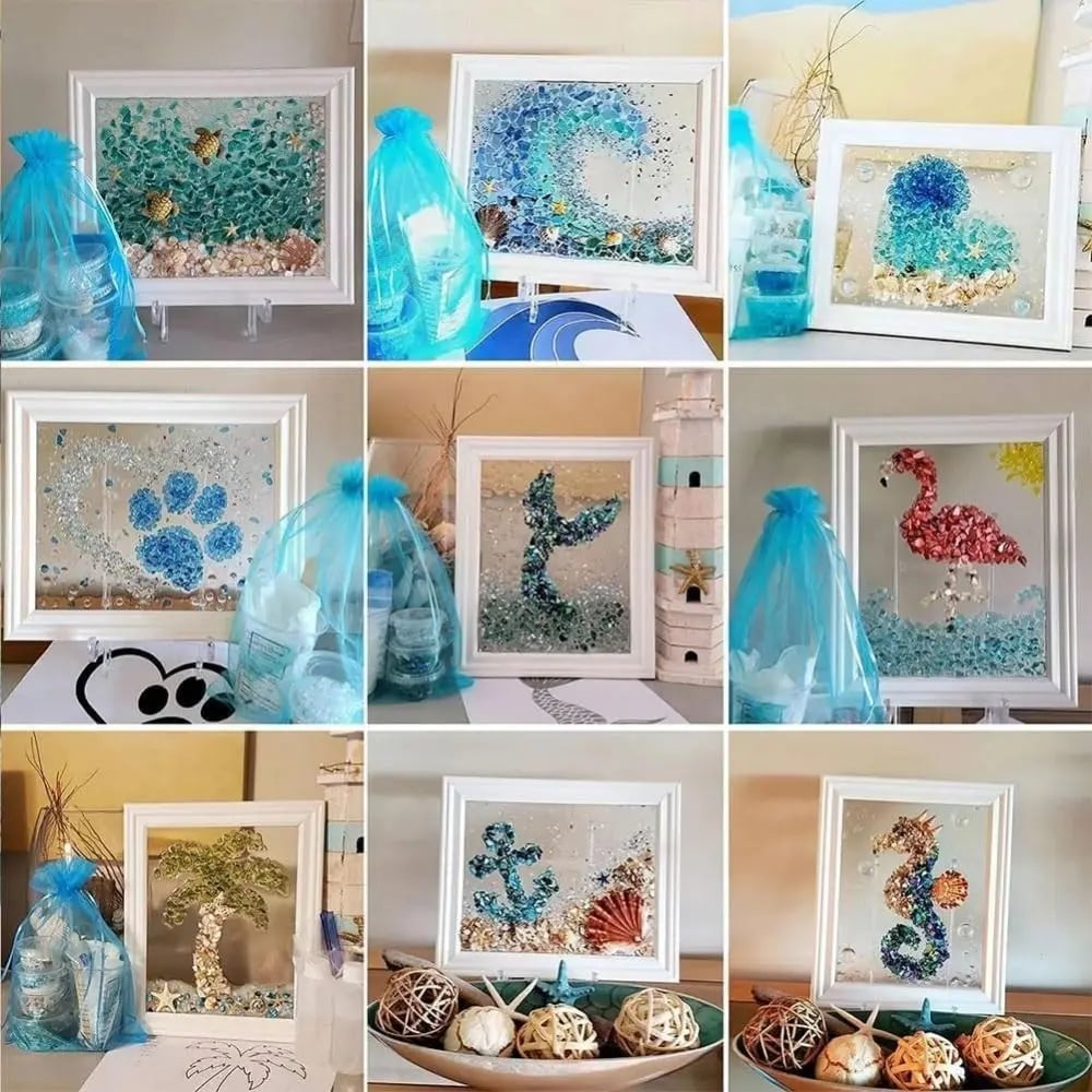 🌊Sea Glass Handmade Diy Art Set