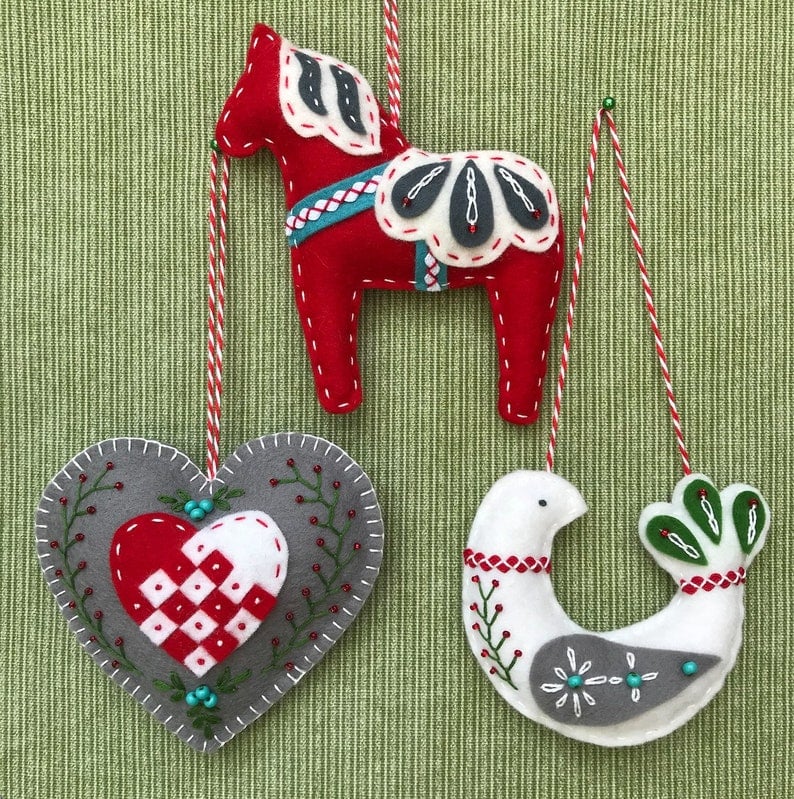 🔥Hot Sale 49% OFF-💖Three Scandinavian Felt Ornaments Kit