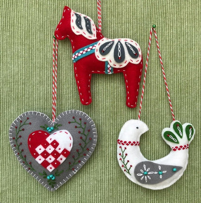 🔥Hot Sale 49% OFF-💖Three Scandinavian Felt Ornaments Kit