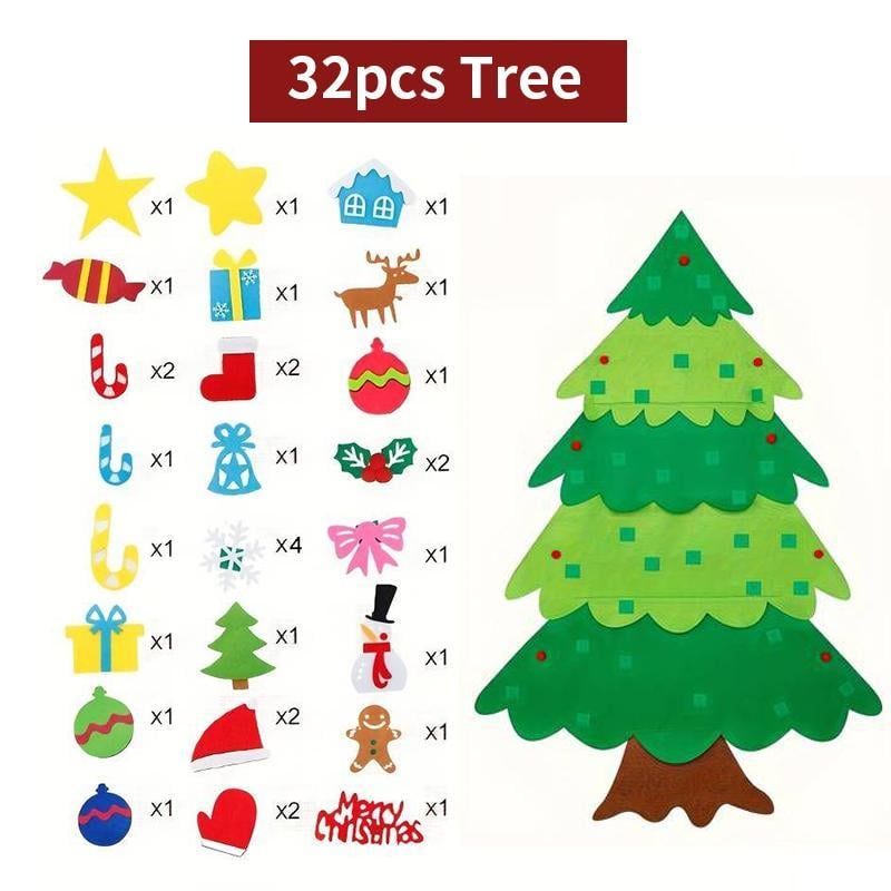 🎄2024 Felt Christmas Tree DIY Set
