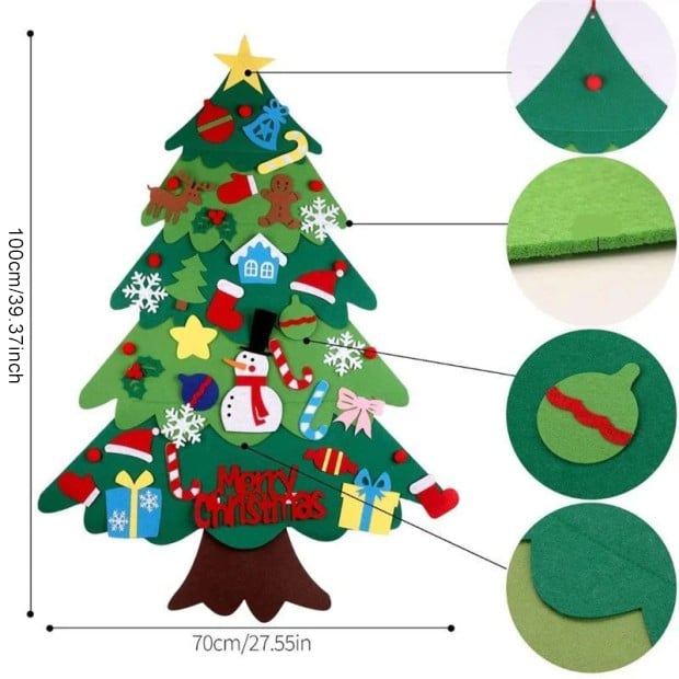 🎄2024 Felt Christmas Tree DIY Set