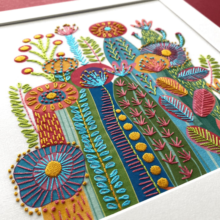 🔥LAST DAY 49% OFF-Interesting Cactus Hand Embroidery Kit